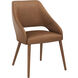 Galen Missouri Cognac Leather Dining Armchair